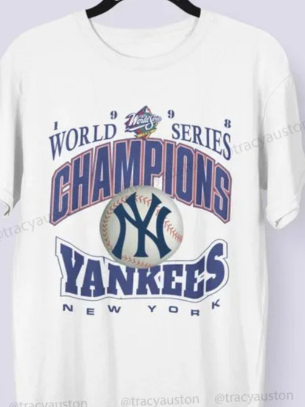 Vintage Style 1998 New York Yankees Y2K Baseball Retro Style Shirt tee Reprint